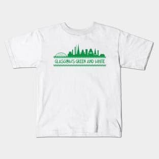 Glasgow's Green And White Kids T-Shirt